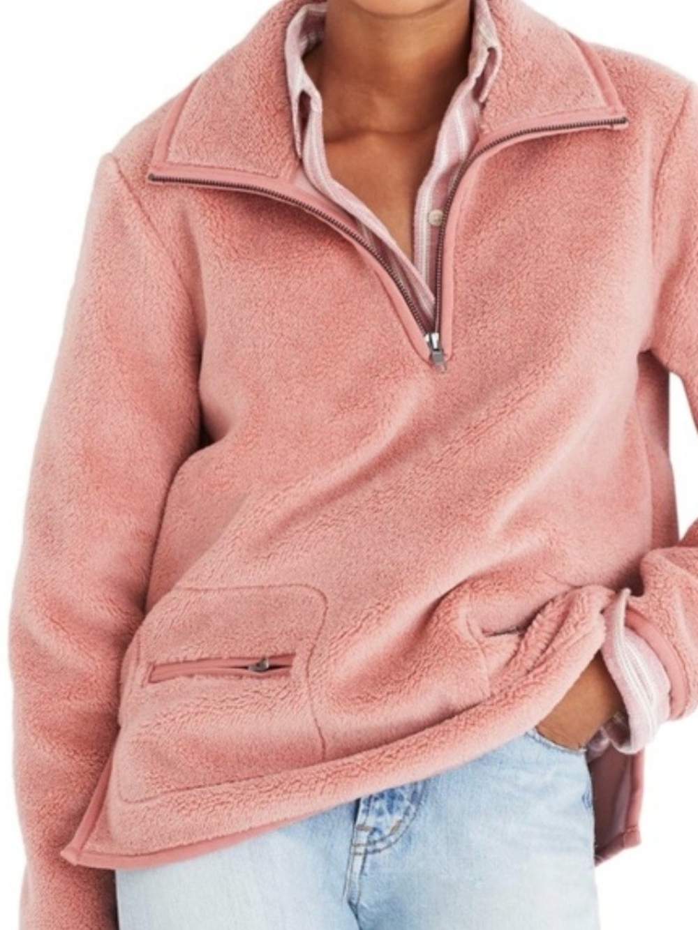 Madewell Zoey Sherpa Pullover Sweater